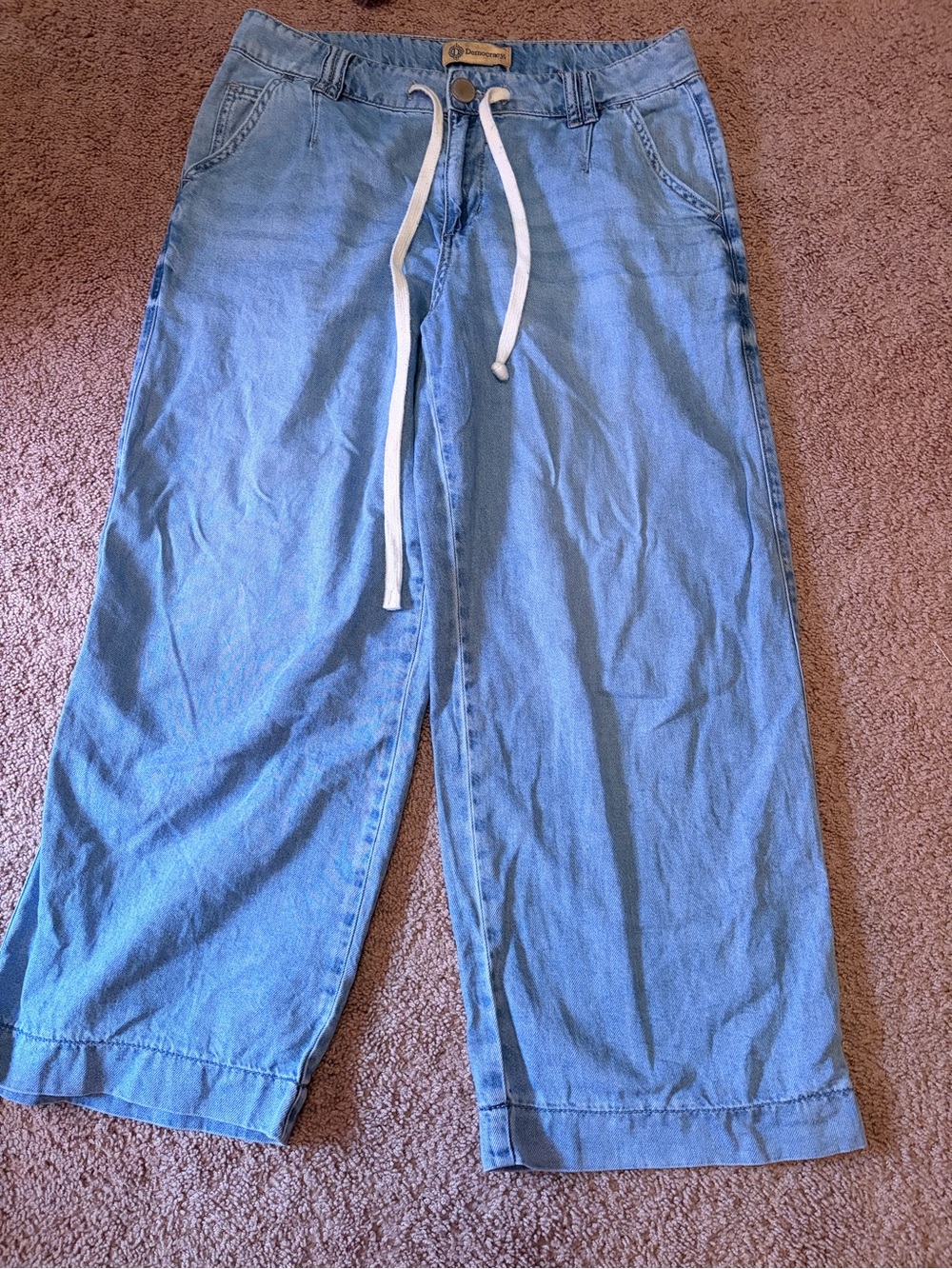 Democracy Light Blue Men's Drawstring Hybrid Shorts